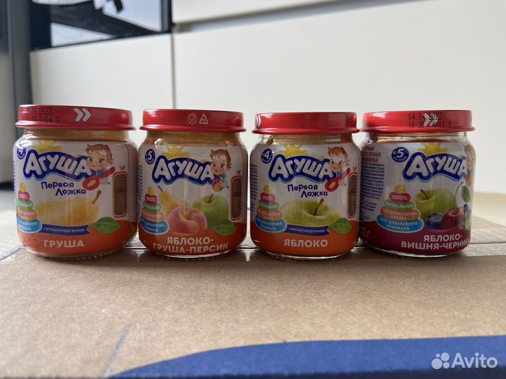 Фруктовое пюре Агуша