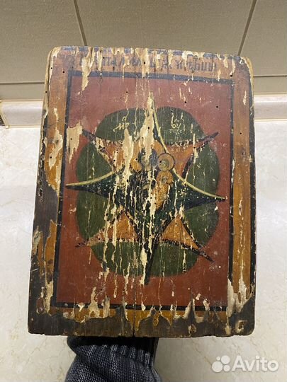 Старинная Икона Богородицы Неопалимая Купина 19в