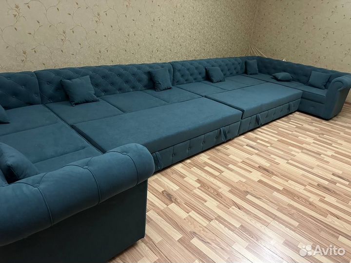 Большой п-образный диван
