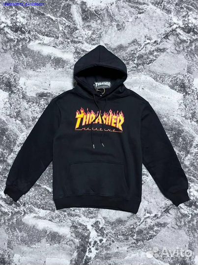 Худи Trasher Flame чёрное (Арт.80310)