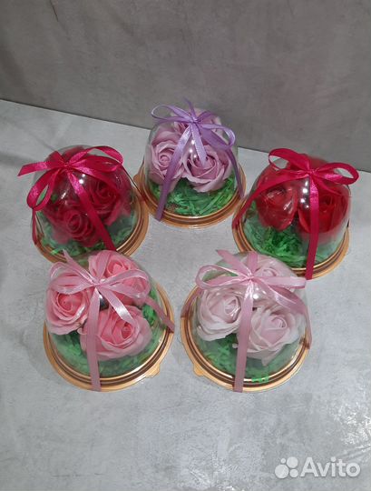 Мыльные розы в колбе