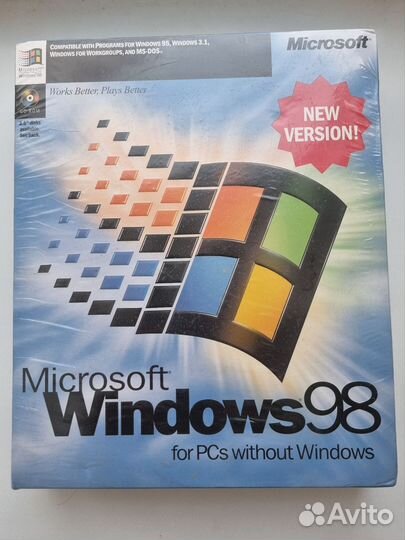 Windows 98 English big box sealed