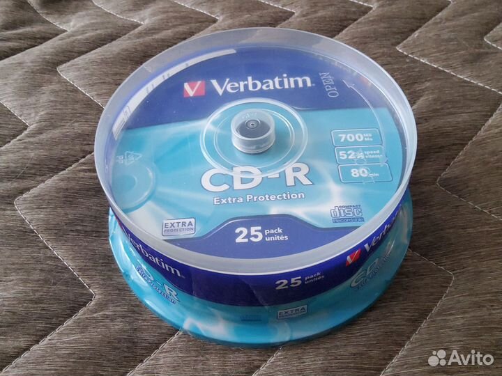 Диск Verbatim CD-R 700Mb 52x Cake Box 25 шт
