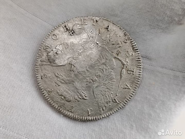 Монета рубль 1773 спб яч ти Екатерина II оригинал