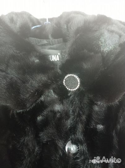 Шуба из кусочков норки