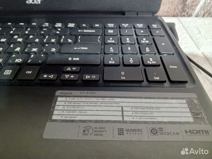 Производительный ноутбук Acer I3