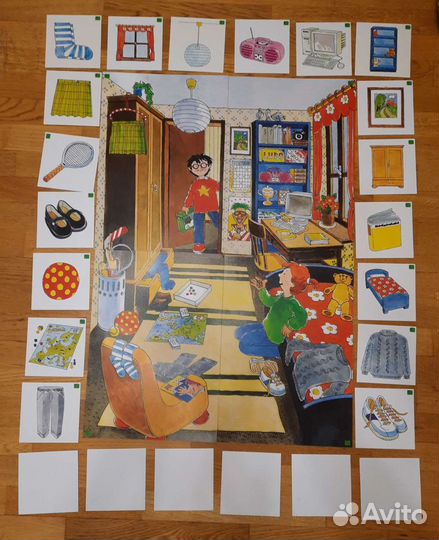 Магнитный плакат для изучения иностранных языков