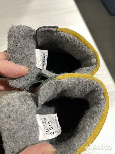 Ботинки кожаные демисезонные 20 размер