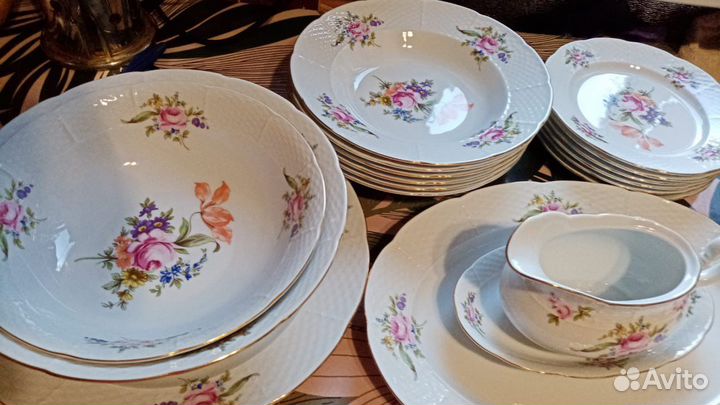 Фарфоровый сервиз Полевой цветок/Мейсонский букет