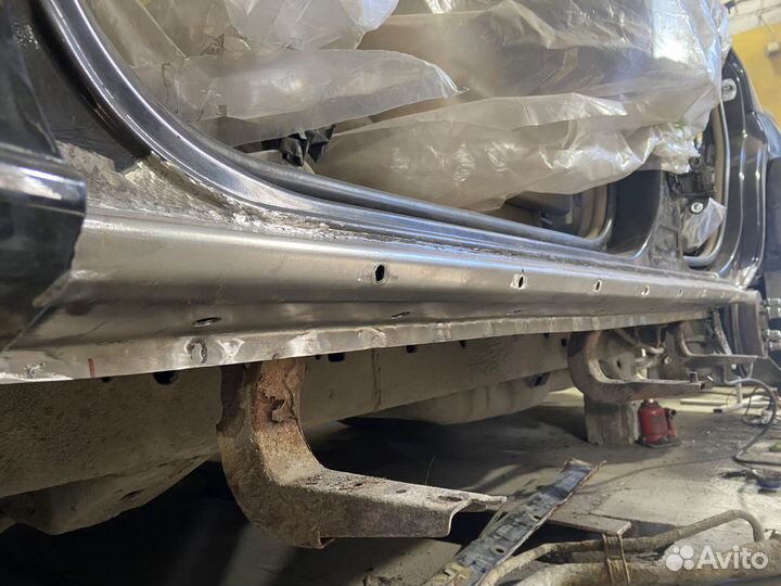 TLC Prado 120 ремонтный порог + усилитель левый