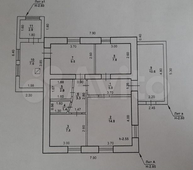Дом 60,2 м² на участке 10 сот.