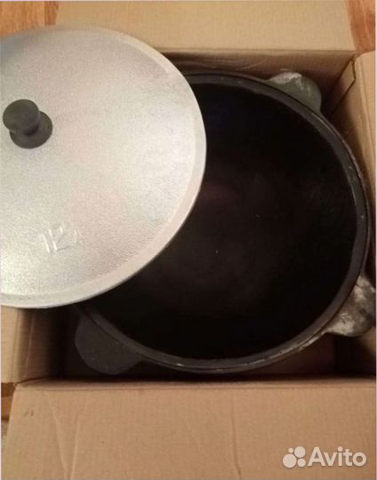 Казан чугунный новый