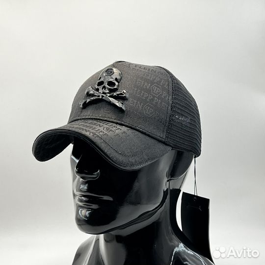 Бейсболка Philipp Plein Череп с сеткой