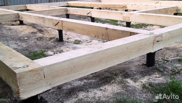 Сваи металлические с монтажом