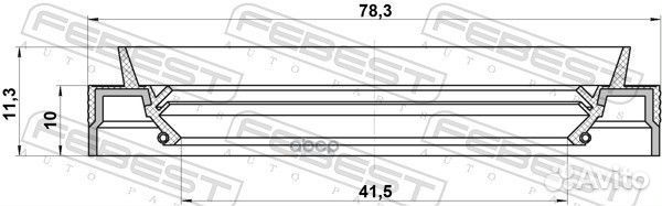 Сальник привода Febest 383428S110 1035