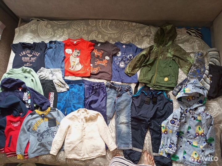 Большой пакет детских вещей и обуви 104-110