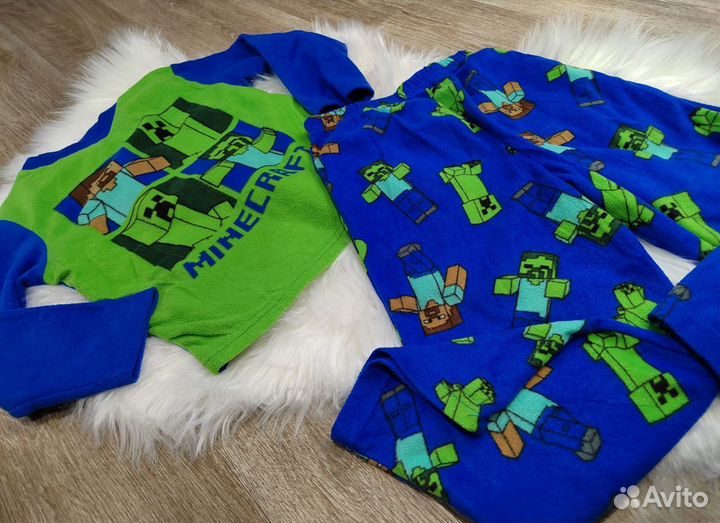 Пижама халат детский Minecraft