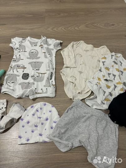 Пакет детских вещей и игрушек 68-74