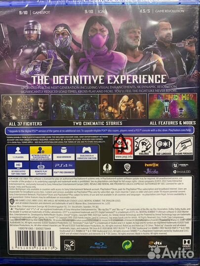 Mortal kombat 11 ultimate ps4 новый диск