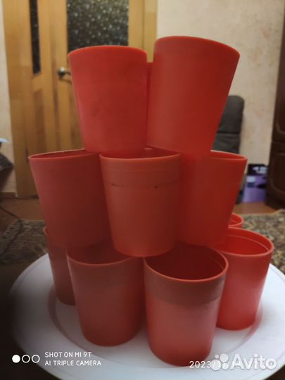 Стаканы пластмасс 300 мл