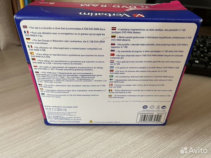 Диски dvd ram