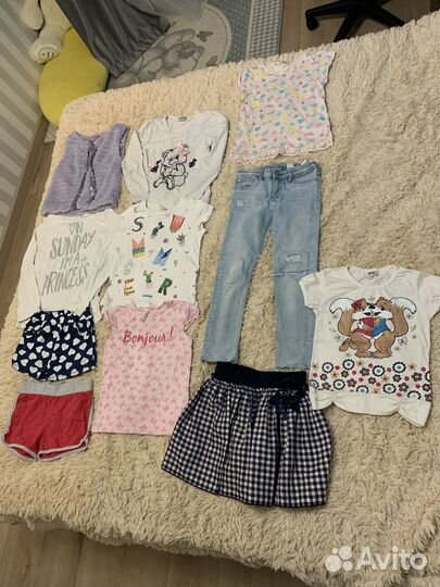 Вещи пакетом на девочку 116 122