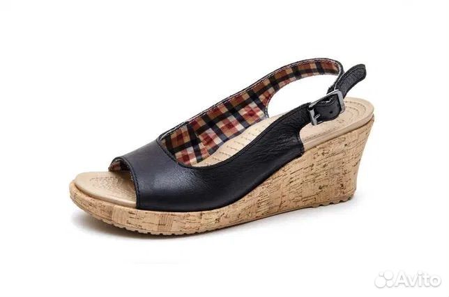 Босоножки кожаные