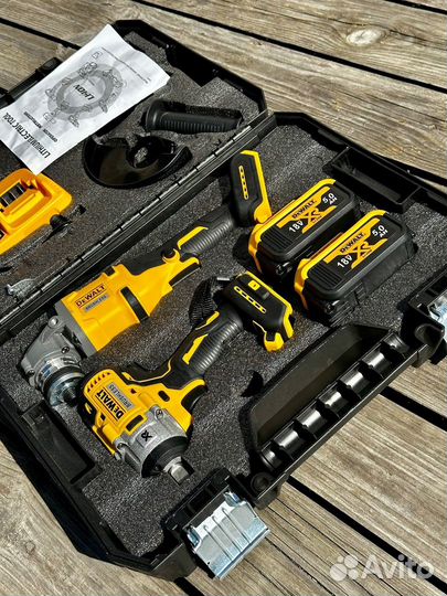 Набор 2в1 гайковерт + болгарка Dewalt