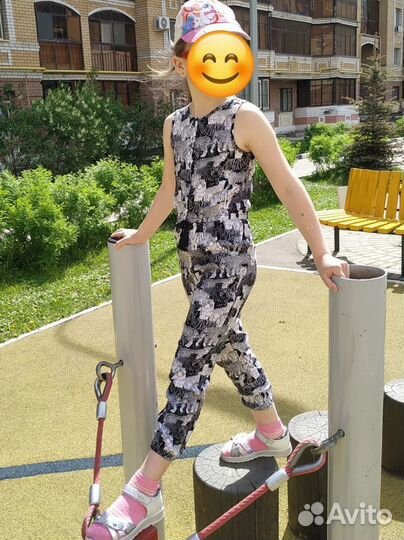 Комбинезон летний для девочки 128 размер