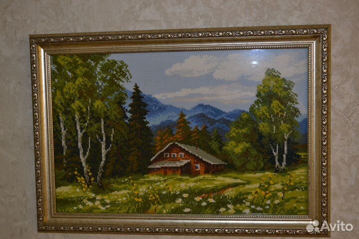 Картина вышитая крестиком