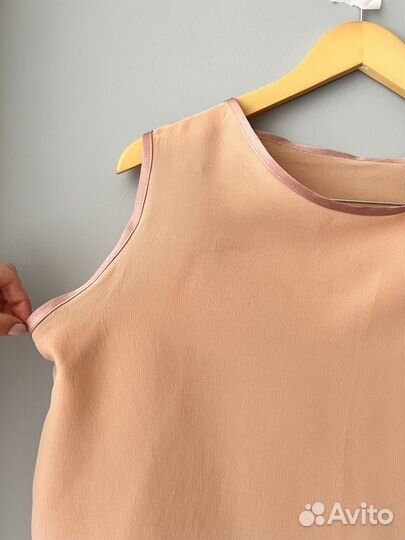 Топ женский 100 % шелк L 48 50 XL