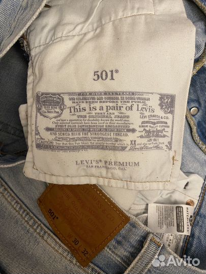 Джинсы Levis 501 Оригинал