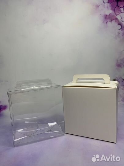 Пластиковые прозрачные и картонные коробки