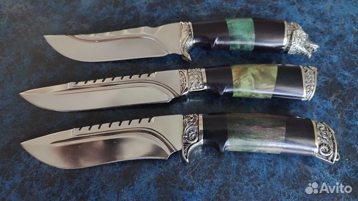 Классные,острые,ножи сталь 110х18в кожаном чехле