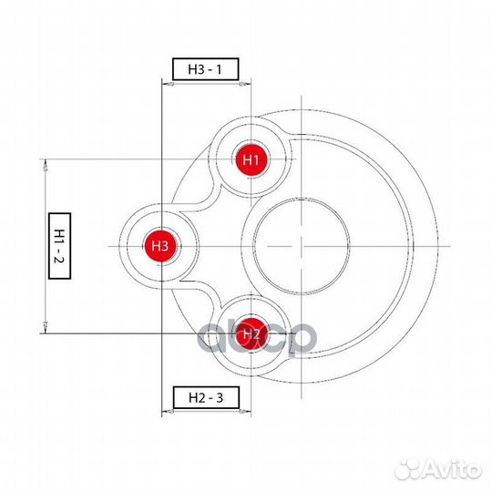 Cbkh-9 Опора шаровая перед прав/лев CB018