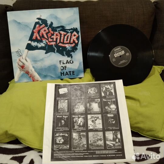 Kreator Flag of hate Ex винил Автографы