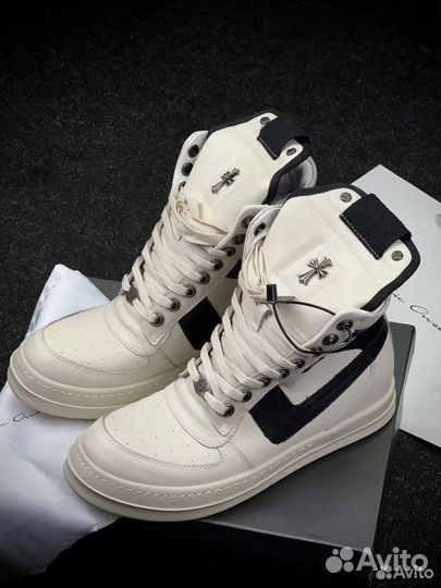 Rick owen’s geobasket chrome hearts