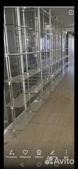 Витрины стеклянные