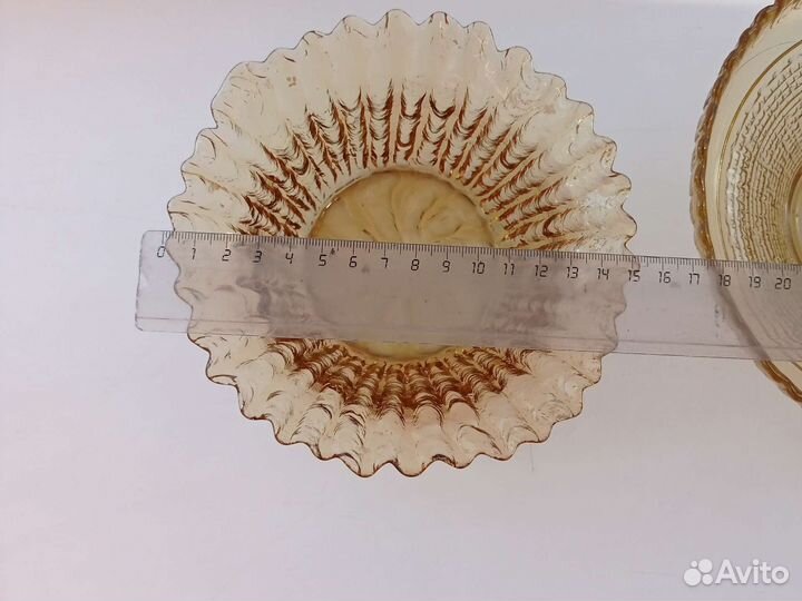 Вазы из цветного стекла СССР