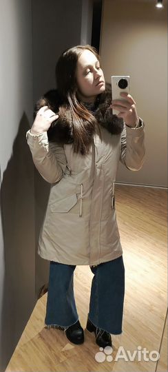 Парка с натуральным мехом 40 / 42