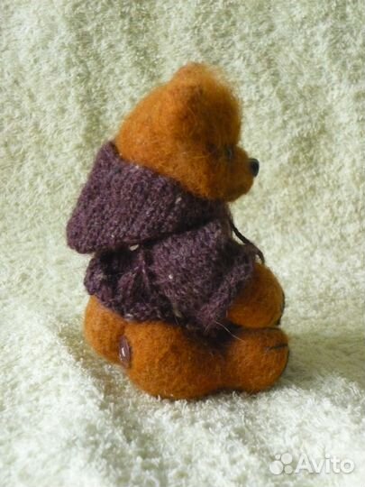 Авторская игрушка Мишка валяный Мишка тедди