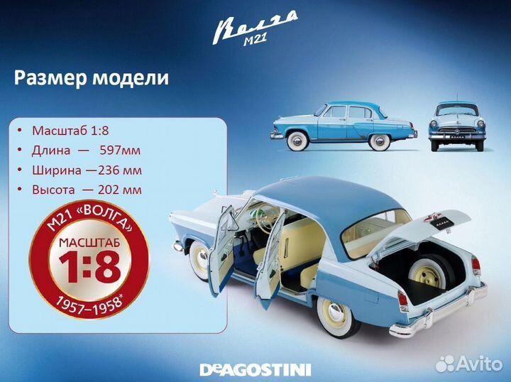 Газ М21 «Волга» / Комплект журналов для сборки