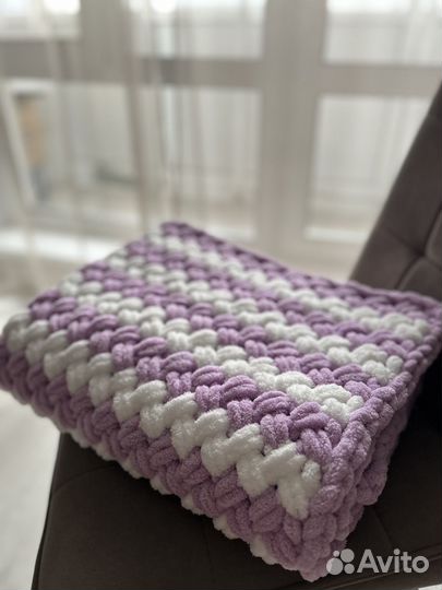 Вязаный плед