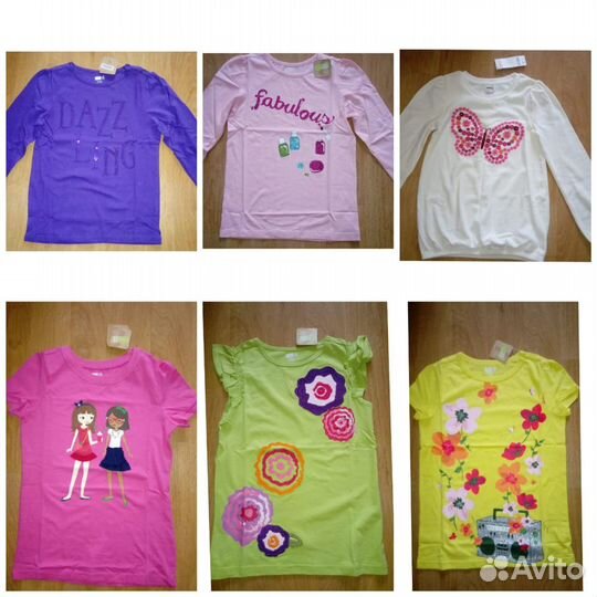 Новые лонгсливы (кофты) на девочку США 10-12