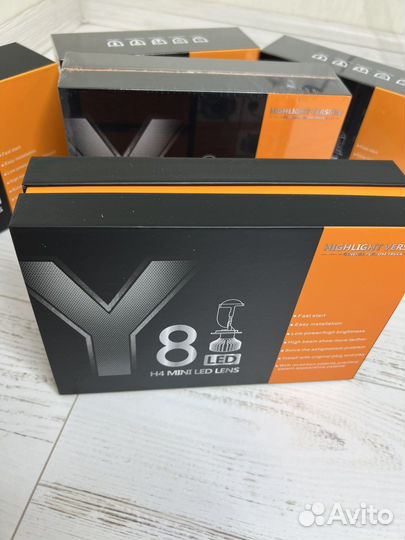 H4/H7 led мини линзы Y8/Y10