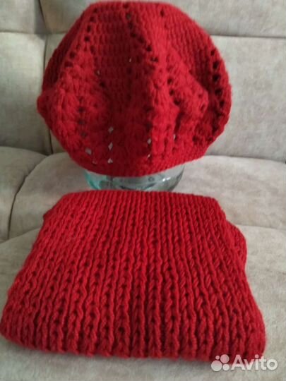 Комплект берет + шарф