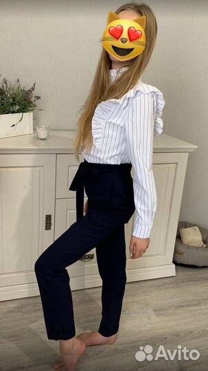 Блузка и брюки для школы рост 160-164
