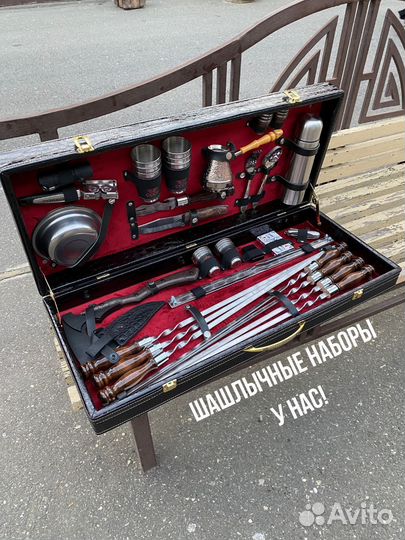 Мужской подарочный набор. Кейс с Шампурами