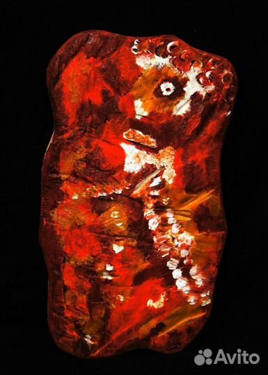 Рисунок на дереве, акрил