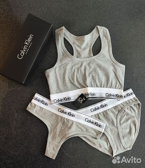 Комплект нижнего белья Сalvin Klein 3in1 (топ+2 тр